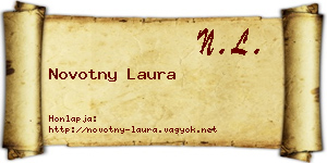 Novotny Laura névjegykártya